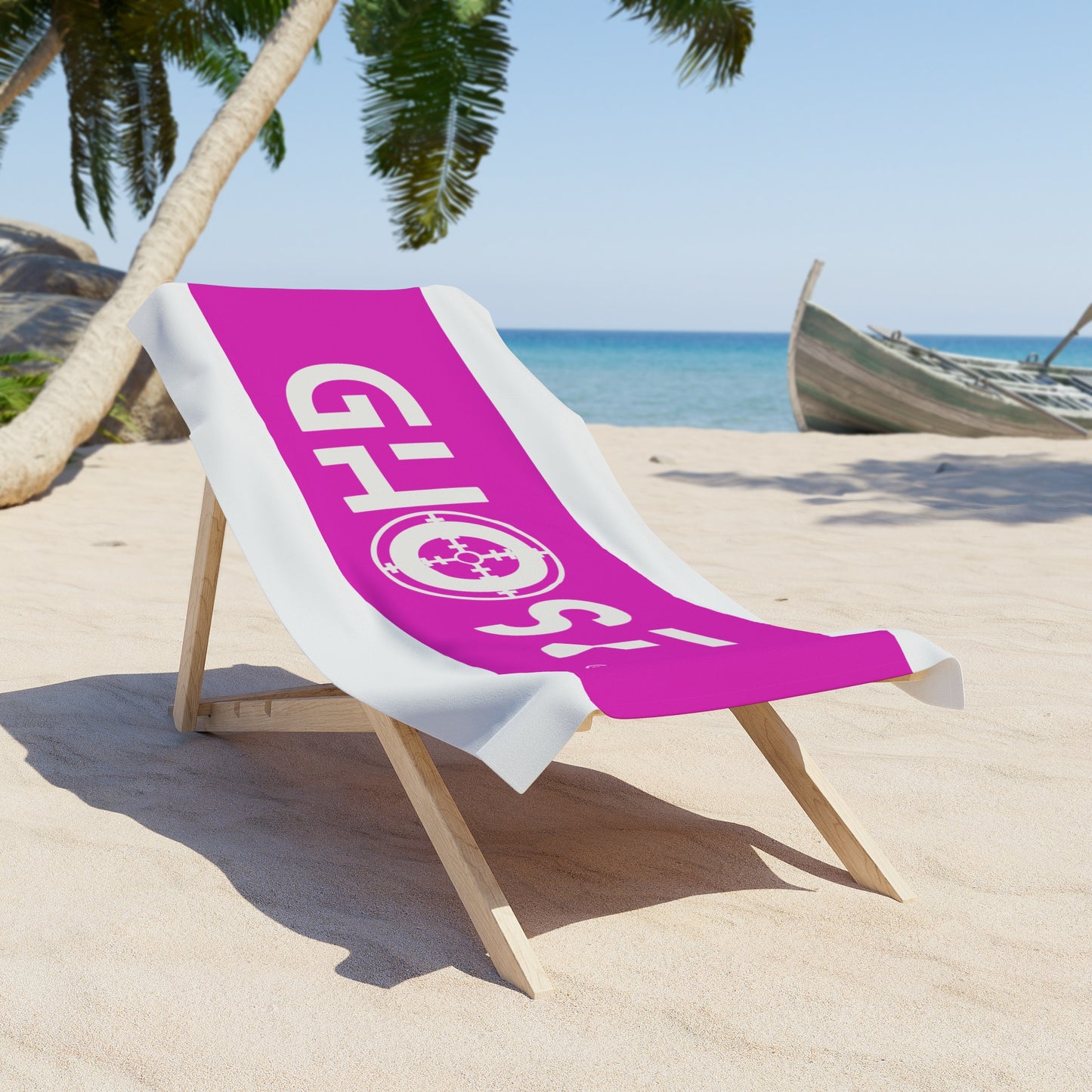 Phantom Tide Beach Towel (Pink)