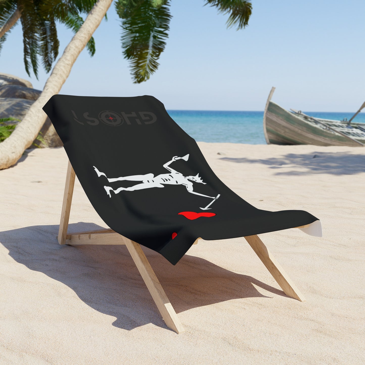 GHOST: Beach Towel (Blackbeard Design)